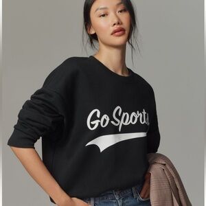 Favorite Daughter Go Sports Black Sweatshirt M